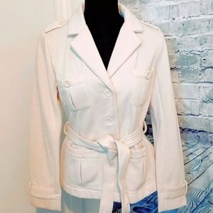 PEACOAT SOFT COZY COTTON STRETCHY FRONT POCKETS WOMEN'S SIZE M